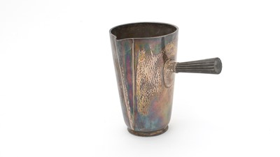 Lot 135 - A mid 20th Century Danish silver prize jug.