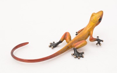 Lot 112 - Frogman bronze Eddy Lizard