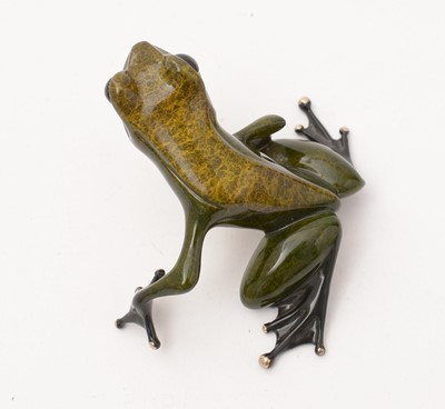 Lot 106 - Frogman enamelled bronze