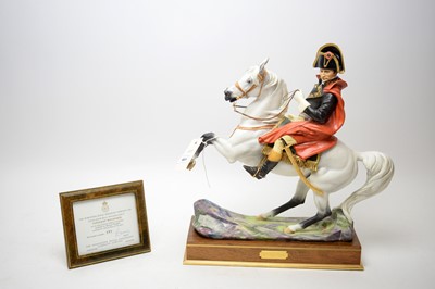 Lot 230 - A Royal Worcester ceramic figure of Napoleon Bonaparte.