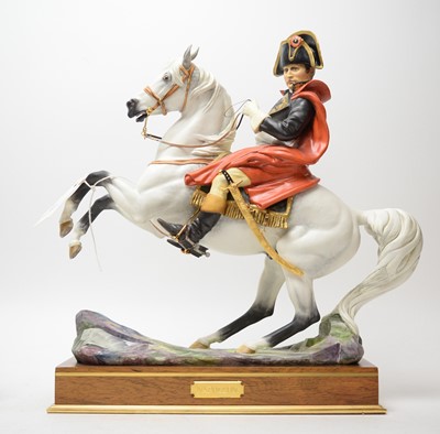 Lot 461 - A Royal Worcester ceramic figure of Napoleon Bonaparte.