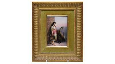 Lot 918 - German porcelain plaque