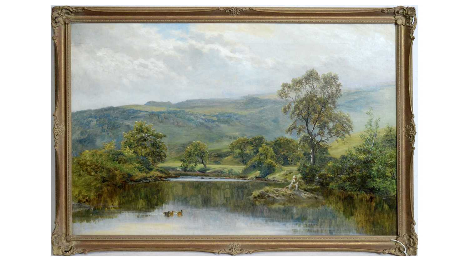 Lot 688 - Manner of Francis "Frank" Thomas Carter - A Quiet Fishing Spot | oil