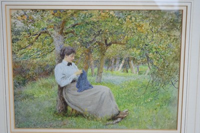 Lot 598 - Arthur Hopkins RWS RBC - Enchanted Orchard | watercolour