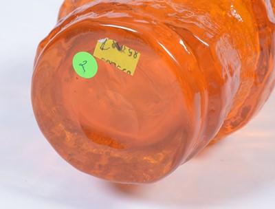 Lot 50 - Whitefriars Tangerine Hoop Vase