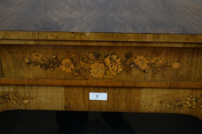 Lot 7 - A Victorian inlaid burr walnut and gilt-metal mounted pier cabinet.