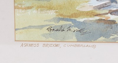 Lot 770 - Ronald Moore - Ashness Bridge, Cumberland | watercolour