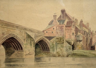 Lot 716 - Byron Eric Dawson - Elvet Bridge Durham | watercolour