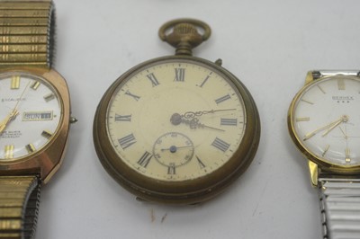 Lot 124 - A selection of wristwatches; and three fountain pens