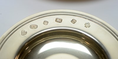Lot 147 - Two silver alms style dishes