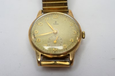 Lot 203 - A 9ct yellow gold cased Tudor wristwatch