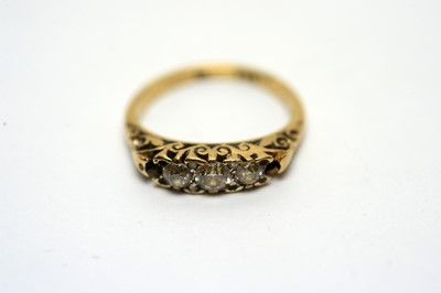 Lot 193 - A diamond ring, and a coral ring