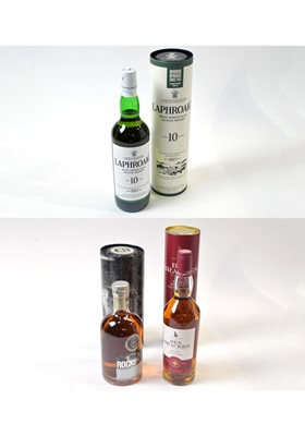 Lot 440A - Laphroaig Islay Single Malt Scotch Whisky and two bottles of Single Malt Scotch Whisky