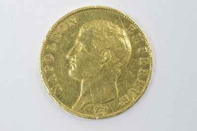 Lot 945 - France First Empire, Napoleon as Emperor, gold 40 Francs