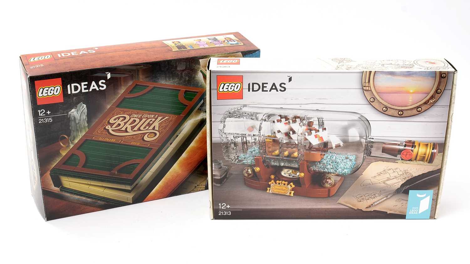 Lot 109 - LEGO IDEAS Ship in a Bottle, 21313 and Pop-Up Book, 21315