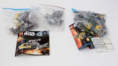Lot 159 - LEGO Star Wars Bounty Hunter Assault Gunship, 7930; and Y-Wing Starfighter, 75172