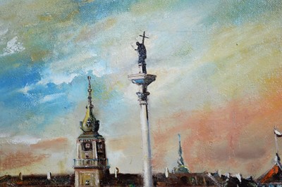 Lot 244 - Antoni Sulek - The Gloaming, Warsaw | oil