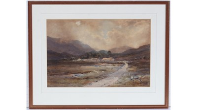 Lot 772 - Edward Tucker Jr (Edward Arden) - Dreamy Eventide Landscape | watercolour