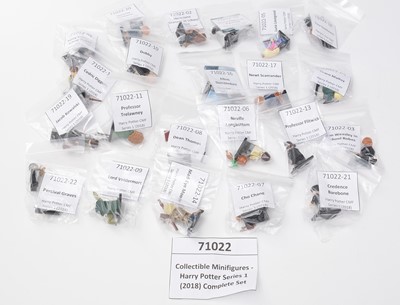 Lot 145 - A complete set of LEGO Collectable Minifigures, Harry Potter Series 1 (2018) and Series 2 (2020)