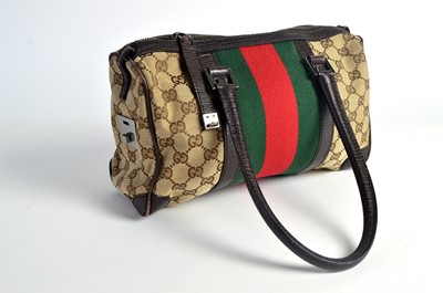 Lot 223 - A Gucci tote handbag in the brand's signature GG canvas print