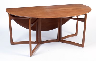 Lot 35 - Peter Hvidt & Orla Mølgaard-Neilson for France & Son: a teak double gateleg drop leaf table.