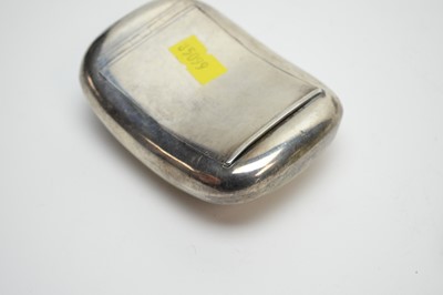 Lot 120 - Silver items: cigarette box; tobacco tin; and a cigarette case.