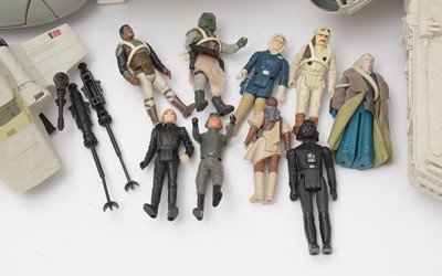 Lot 177 - Star Wars: a group of model aircraft; and a quantity of action figures, various.
