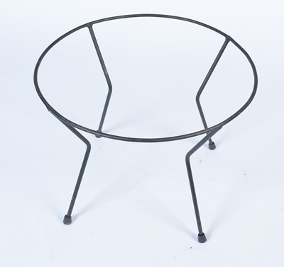 Lot 21 - Franco Albini: a mid 20th Century rattan wrought metal coffee table.