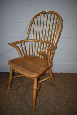 Lot 41 - A modern ash and elm Windsor chair.