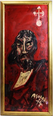 Lot 246 - Antoni Sulek - Portrait in Red | oil