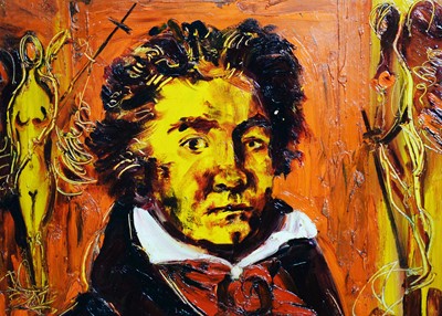 Lot 247 - Antoni Sulek - Beethoven| oil