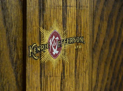 Lot 5 - Kenrick & Jefferson Ltd: an early 20th Century oak bookcase.