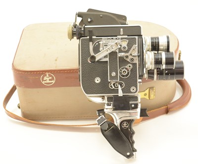 Lot 654 - Bolex H16 Reflex cine camera, cased.