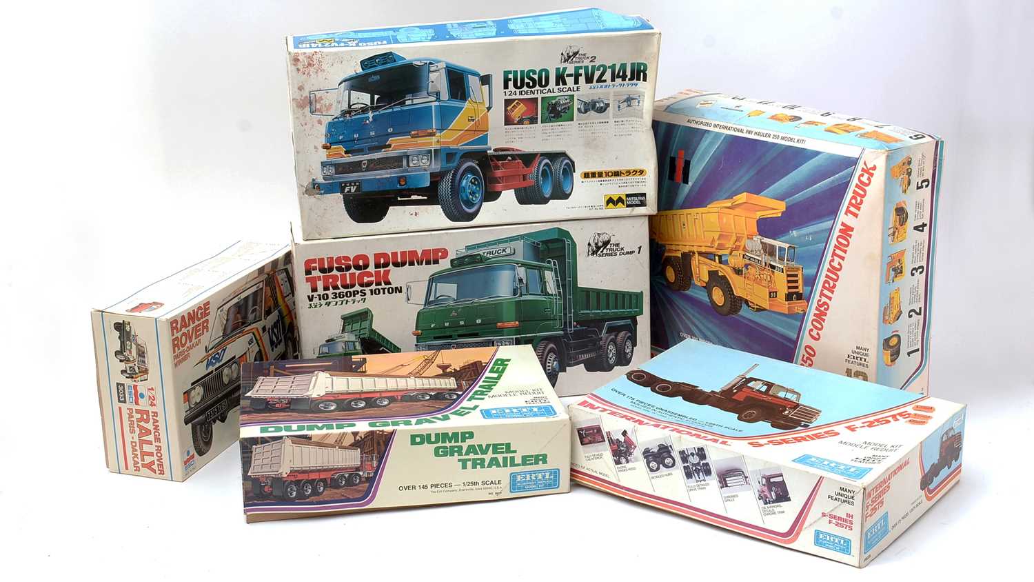 Lot 67 - Six model constructor kits, by Mitsuwa, ESCI and Ertl, all boxed and unmade.