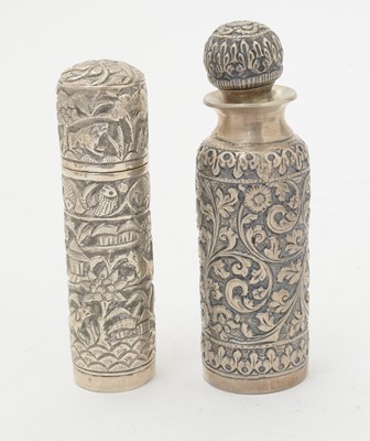 Lot 158 - Indian/Burmese silver items, various.