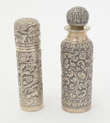 Lot 158 - Indian/Burmese silver items, various.