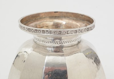 Lot 147 - A George V hand-made small silver christening bowl.