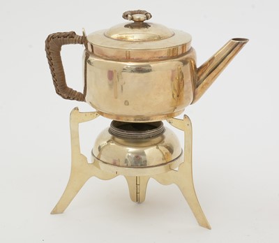 Lot 181 - A late 19th/early 20th Century French gilt-metal tea equipage.