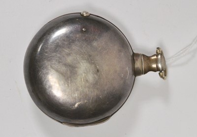 Lot 426 - Robert Hill, Stafford: a silver pair-cased open-faced pocket watch