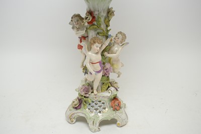 Lot 449 - A Meissen style ceramic pedestal comport