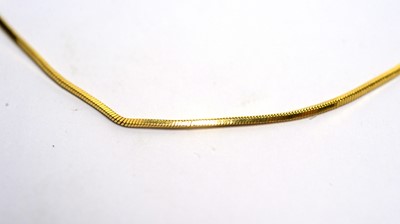 Lot 179 - An 18ct yellow gold fine link necklace