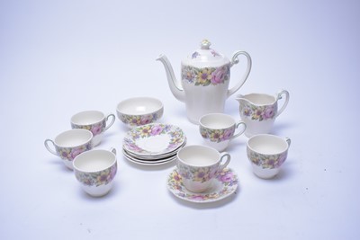 Lot 263 - A Shelley ‘Wild Flowers’ floral decorated part tea service; and others