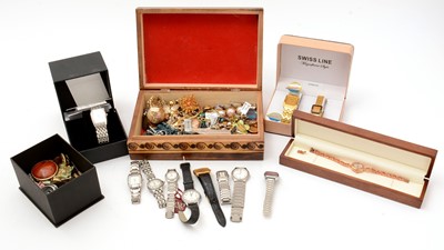 Lot 235 - A collection of costume and other wristwatches