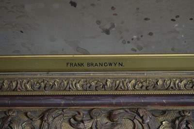 Lot 606 - Sir Frank Brangwyn RA RWS RBA - A Leisurely Gathering | watercolour