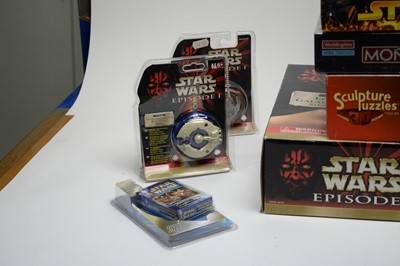 Lot 208 - A group of Star Wars puzzles, card games, and strategy game.