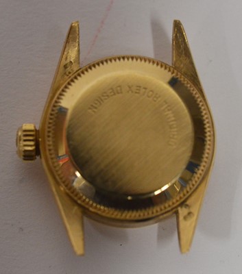 Lot 437 - Rolex Oyster Perpetual: a lady's 18ct yellow gold automatic wristwatch