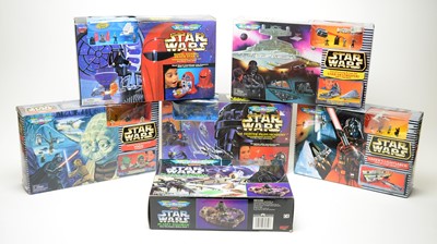 Lot 234 - A selection of Star Wars MicroMachines sets.