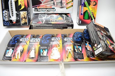 Lot 243 - Star Wars electronic spacecrafts and weapons; and a selection of Star Wars figures, various.