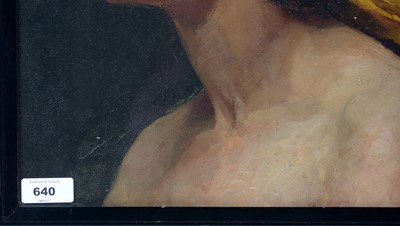 Lot 1053 - Elsie Ward - Black and Gold | oil