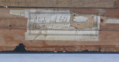 Lot 1053 - Elsie Ward - Black and Gold | oil